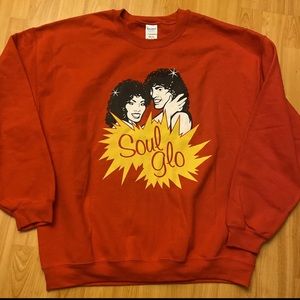Soul Glo Soul Glow Coming To America Red Crewneck Sweatshirt